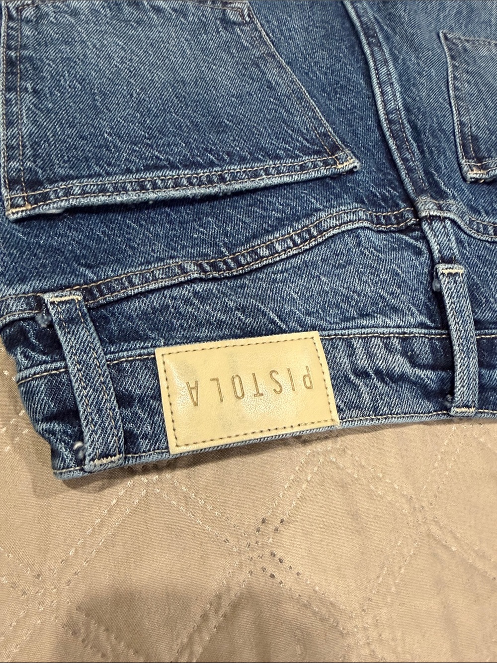 pistola Straight Leg Jeans in Medium Blue Wash - Picture 11 of 13